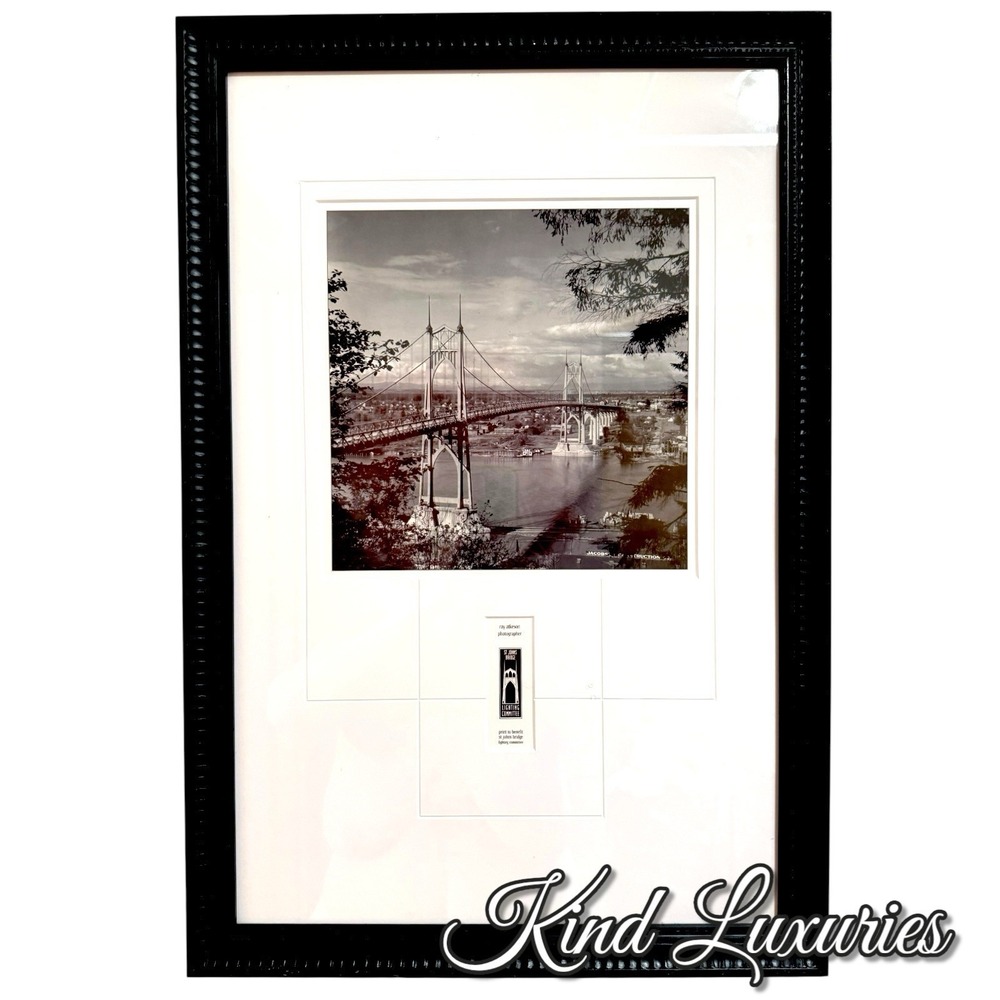St John Bridge by Legendary Large Scale Photographer RAY ATKESON Matted & Framed